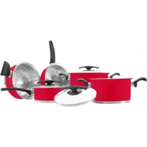 5 PC. COOKWARE SET DUO COLOR